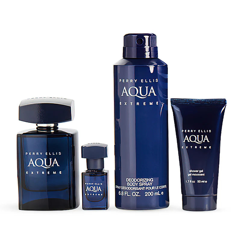 Estuche Perry Ellis Agua Extreme 100 ML HM 4 Pz