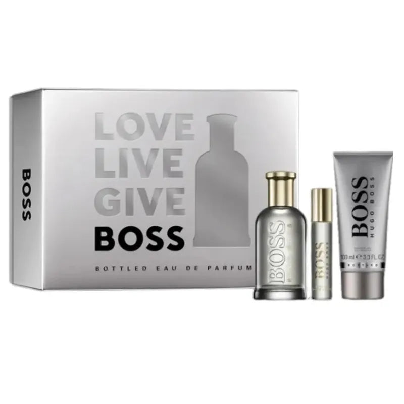 Estuche Hugo Boss Bottled Gris 100 ML HM EDP 3 Pz