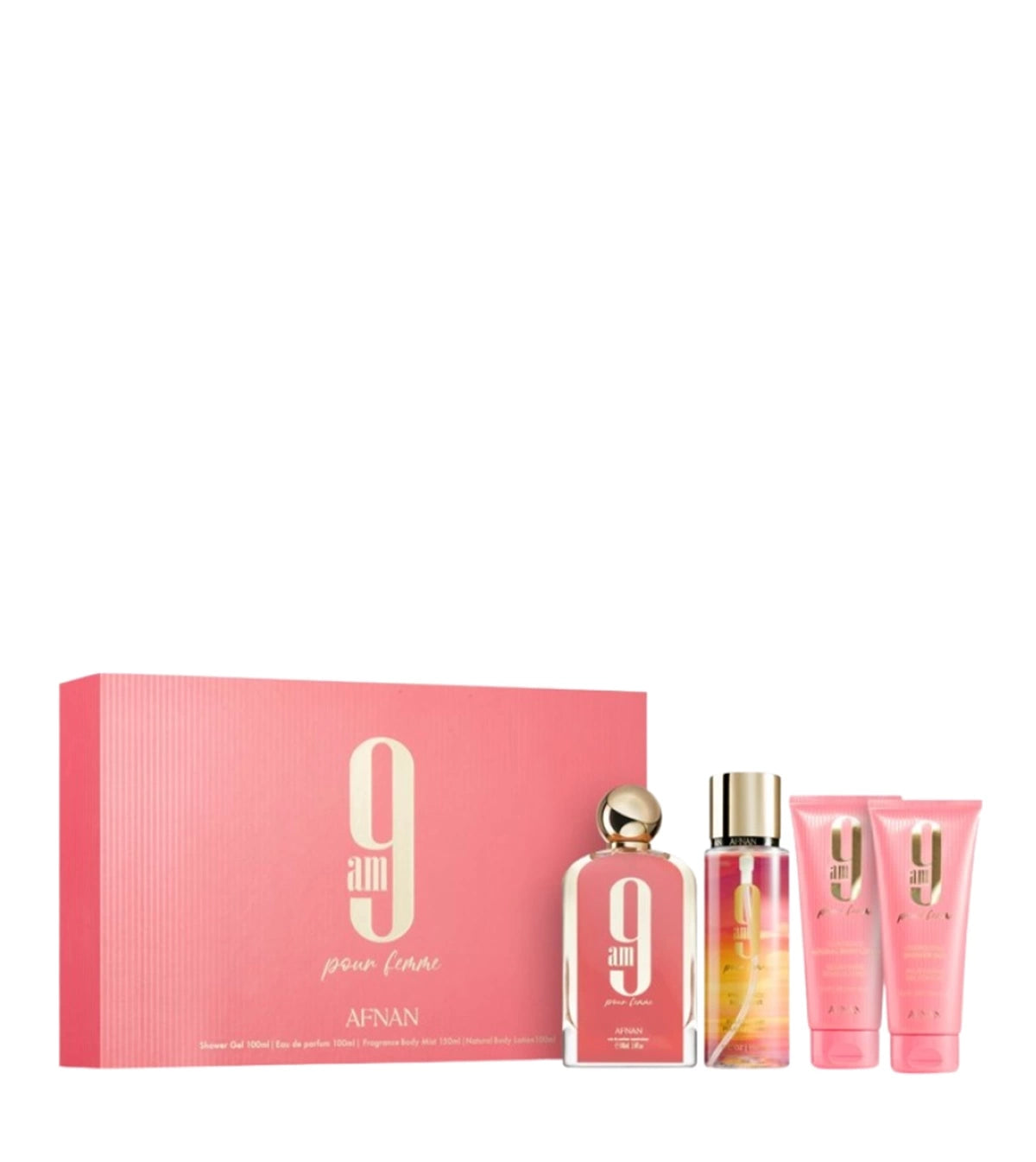 Estuche Afnan 9 AM 100 ML DM EDP 4 Pz