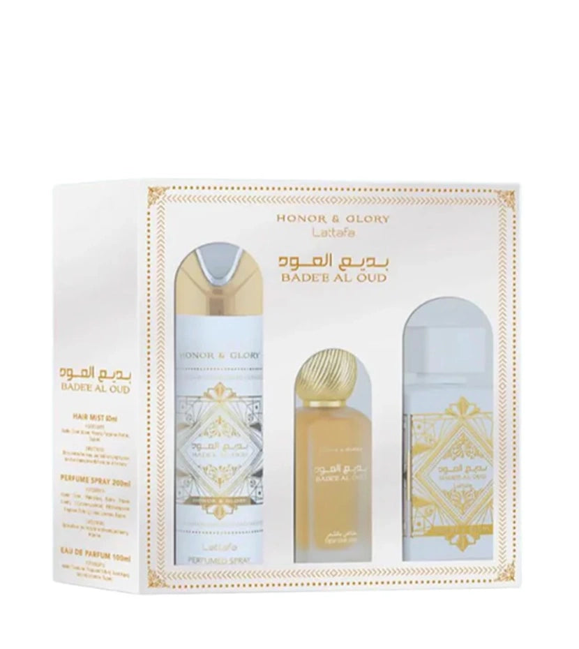 Estuche Lataffa Honor & Glory 100 ML HM EDP 3 Pz