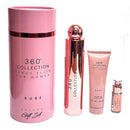 Estuche 360 Collection Rose 100 ML DM EDP 3 Pz