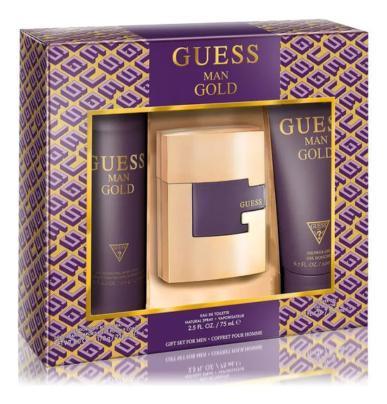 Estuche Guess Gold 75 ML HM 3 Pz
