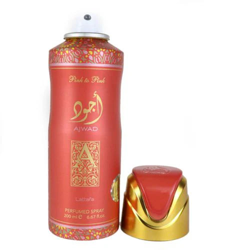 Body Spray Lataffa Ajwad Pink To Pink 200 ML DM