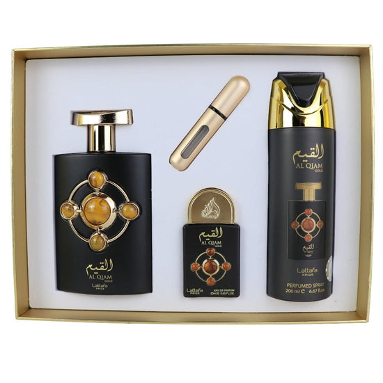 Estuche Lataffa Alquiam Gold 100 ML HM EDP 4 Pz