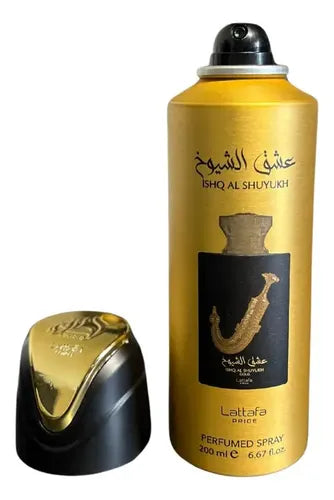 Body Spray Lataffa Ishq Al Shuyukh Gold 200 ML