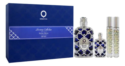 Estuche Orientica Royal Blue 80 ML EDP 4 Pz (Caja Dura)