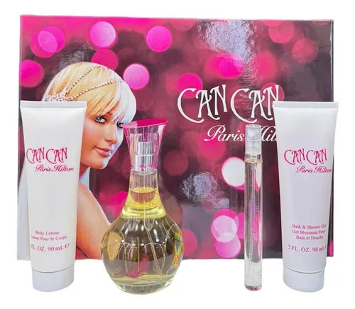 Estuche Paris Hilton Can Can 100 ML DM EDP 4 Pz