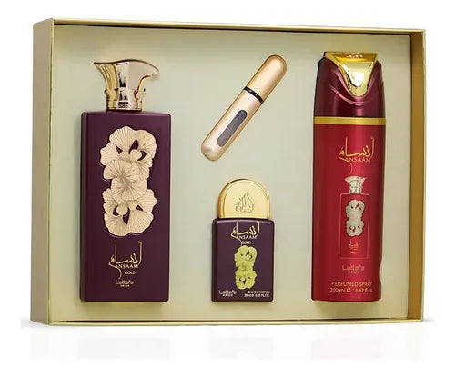 Estuche Lataffa Ansaam Gold 100 ML HM EDP 4 Pz