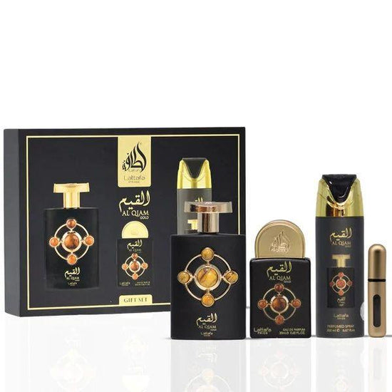 Estuche Lataffa Alquiam Gold 100 ML HM EDP 4 Pz
