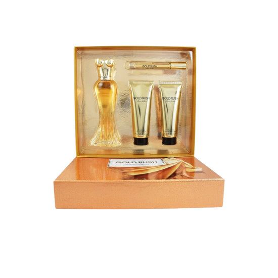 Estuche Paris Hilton Gold Rush 100 ML DM EDP 4 Pz