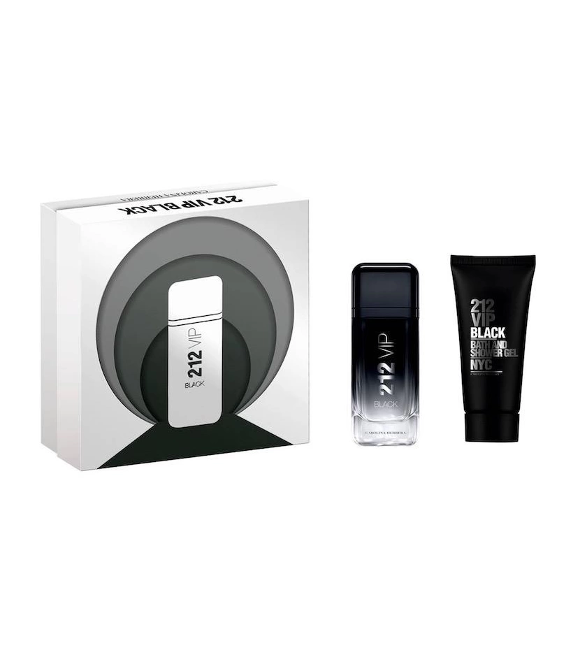 Estuche 212 Vip Black De Carolina Herrera 100 ML HM  EDP 2 Pz