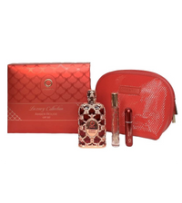 Estuche Orientica Amber Rouge 80 ML EDP 4 Pz (Bolso)