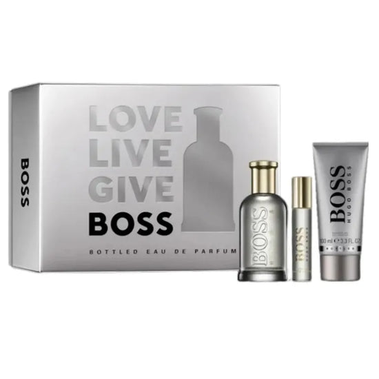 Estuche Hugo Boss Bottled Gris 100 ML HM EDP 3 Pz