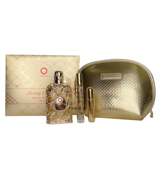 Estuche Orientica Royal Amber 80 ML EDP 4 Pz (Bolso)