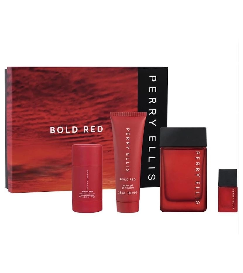 Estuche Perry Ellis Bold Red 100 ML HM 4 Pz