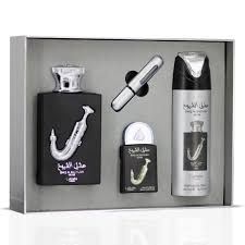 Estuche Lataffa Ishq Shuyukh Silver 100 ML HM EDP 4 Pz