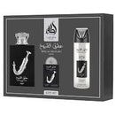 Estuche Lataffa Ishq Shuyukh Silver 100 ML HM EDP 4 Pz