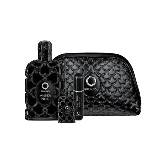 Estuche Orientica Amber Noir 80 ML EDP 4 Pz (Caja Dura)